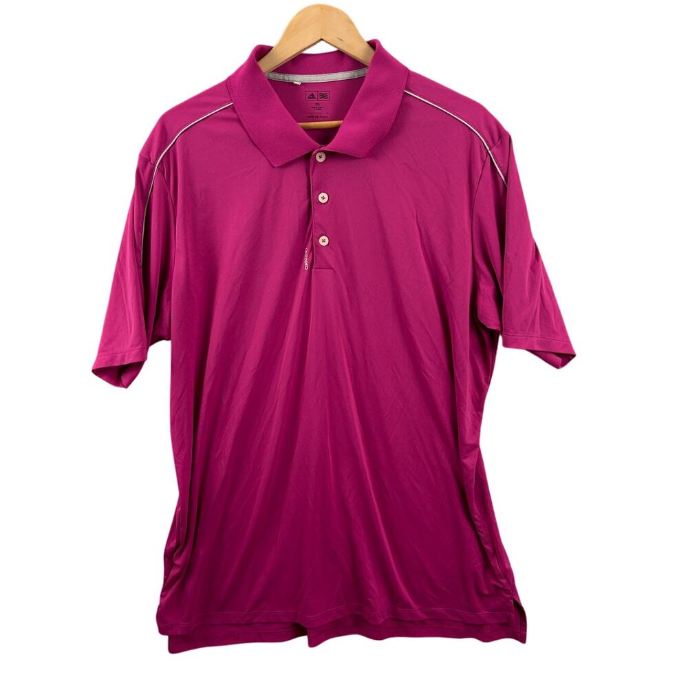 Adidas Adizero Golf Polo Shirt 2XL Pink Breathable Stretch‎ Performance Mens